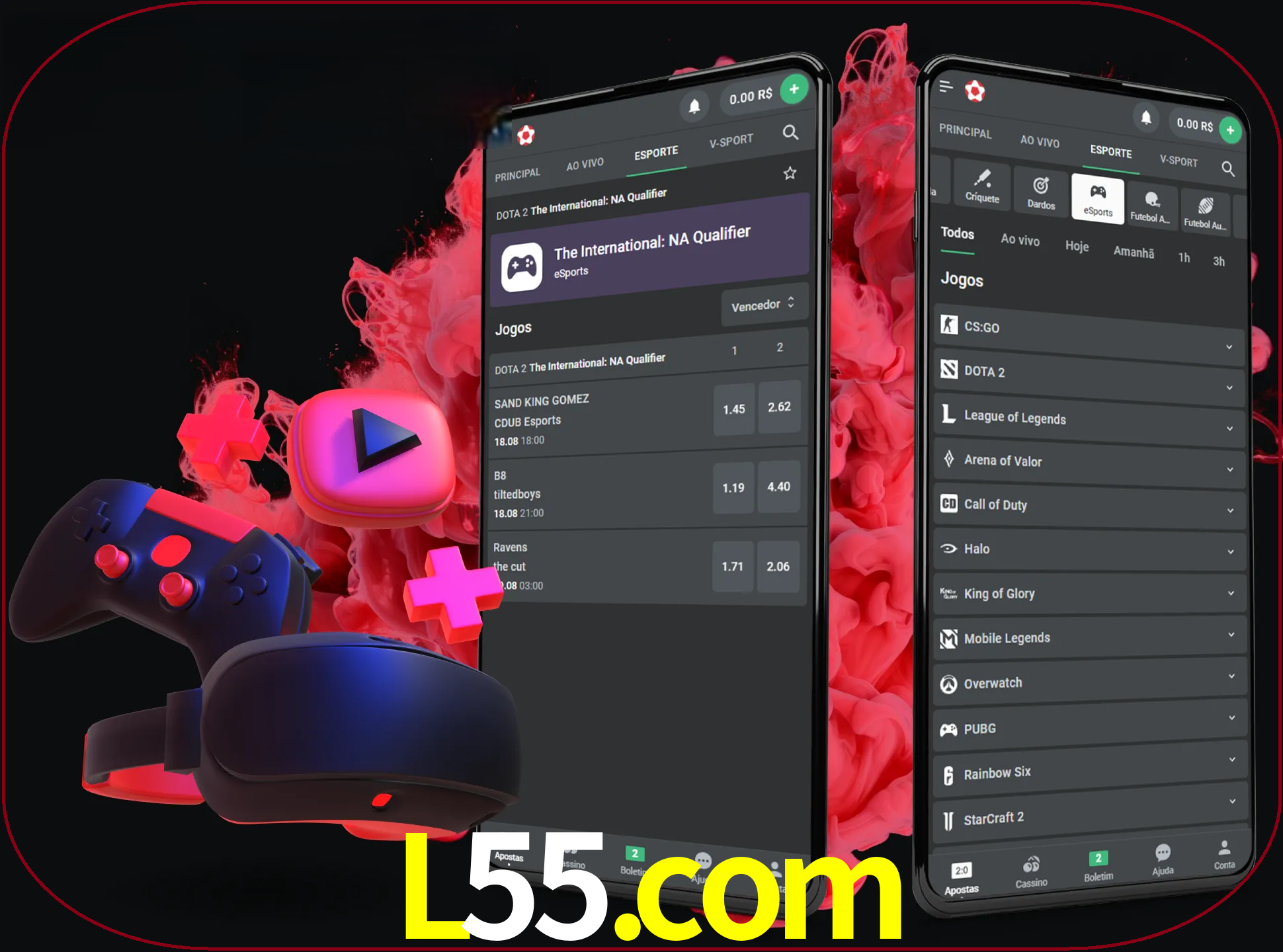 Para ter a aplicação móvel l55 no seu smartphone, basta descarregar o ficheiro apk e seguir as instruções.