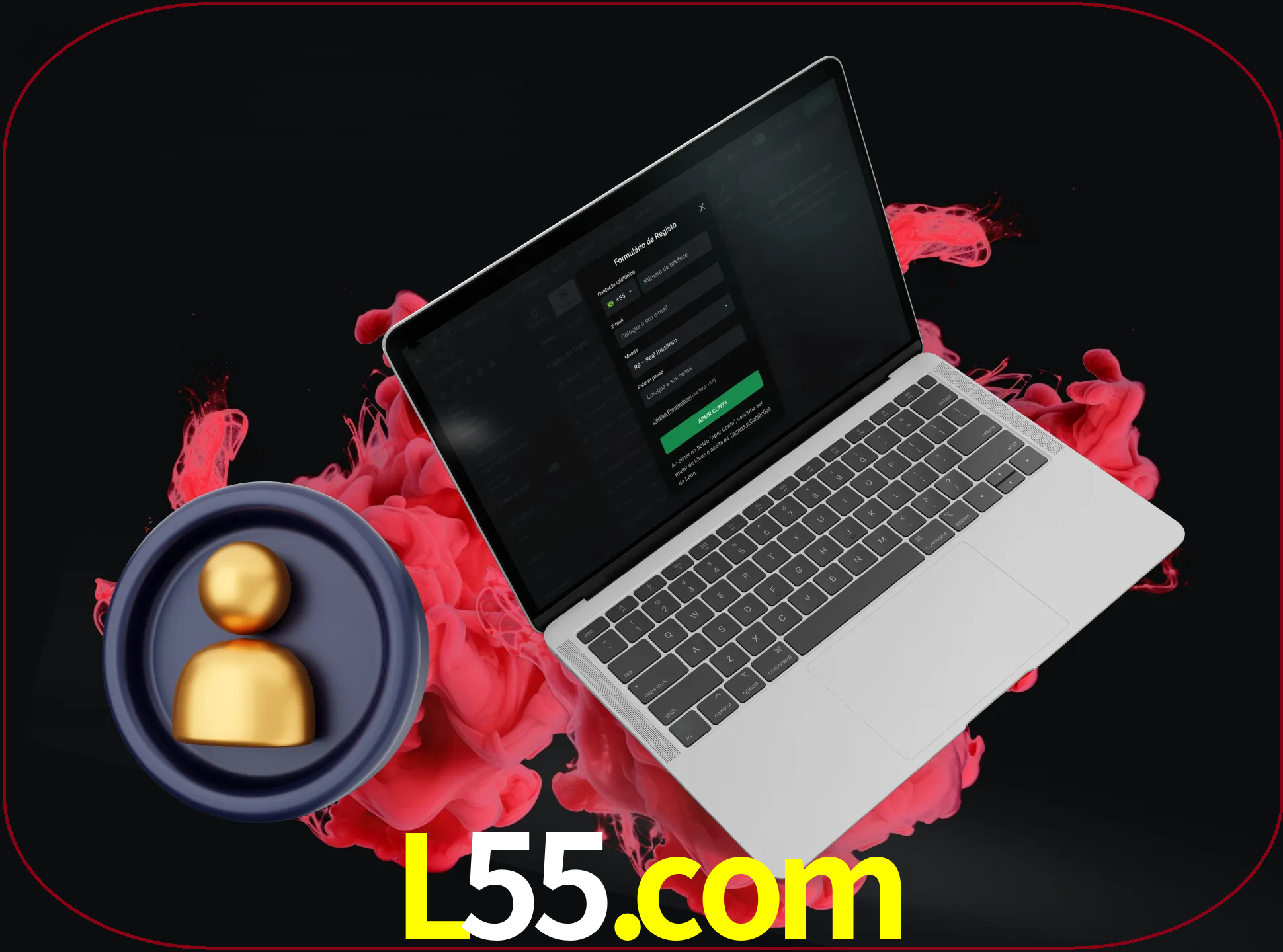 No cabeçalho do site l55, clique no botão que o levará a um formulário especial onde terá de introduzir as suas informações actuais.